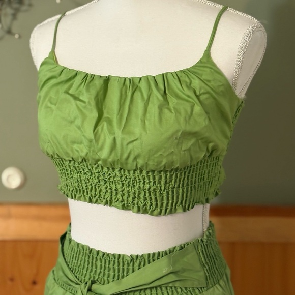 Le Lis Green High Waist Women's Matching Set NWT size Small - Picture 2 of 13